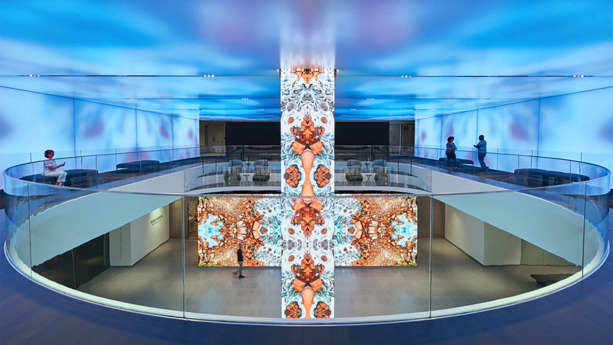tls_lighting's tweet photo. @ATT Dallas lobby perfectly combines #architecture, #technology, and #multimedia. Our 60-foot-long LumiCloud™ Vega RGB beautifully wraps ceilings and walls, complementing the pillars and giving it a finishing touch!
Credits: @ala_dallas @gensler_design @MomentFactory https://t.co/CBucAOeDui