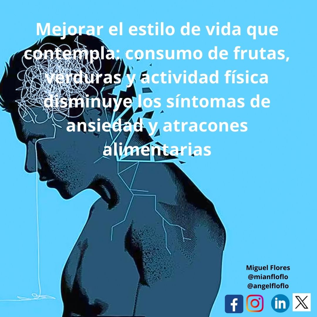 Hola investigadores: Les comparto una nueva información referente al estilo de vida para reducir la obesidad y ansiedad. 

Todo esto, lo puedes seguir revisando en su formato digital en el siguiente link: jeatdisord.biomedcentral.com/.../s40337-023…