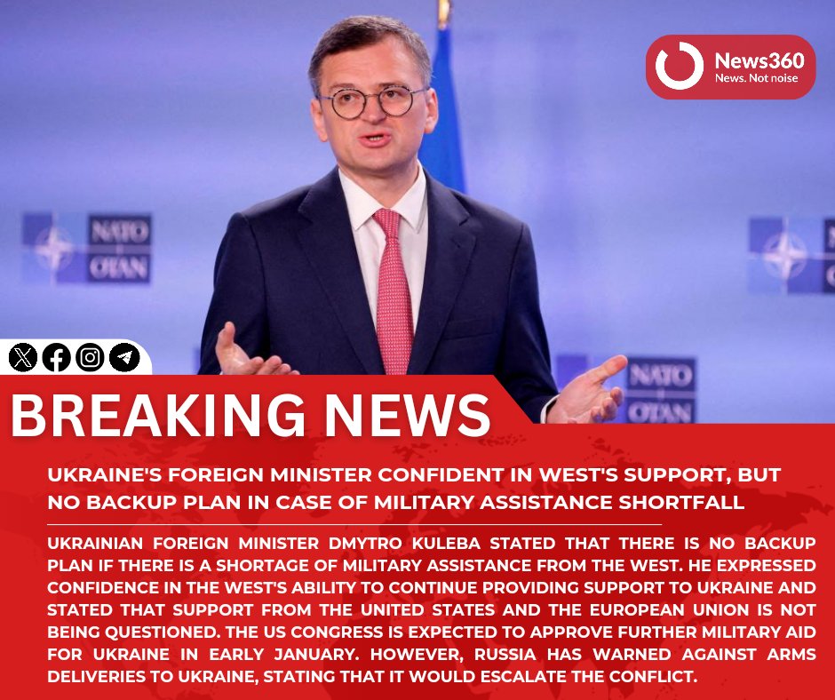 #BREAKING: Ukraine's Foreign Minister Confident in West's Support, But No Backup Plan in Case of Military Assistance Shortfall

#Ukraine #ForeignMinister #WestSupport #MilitaryAssistance #BackupPlan