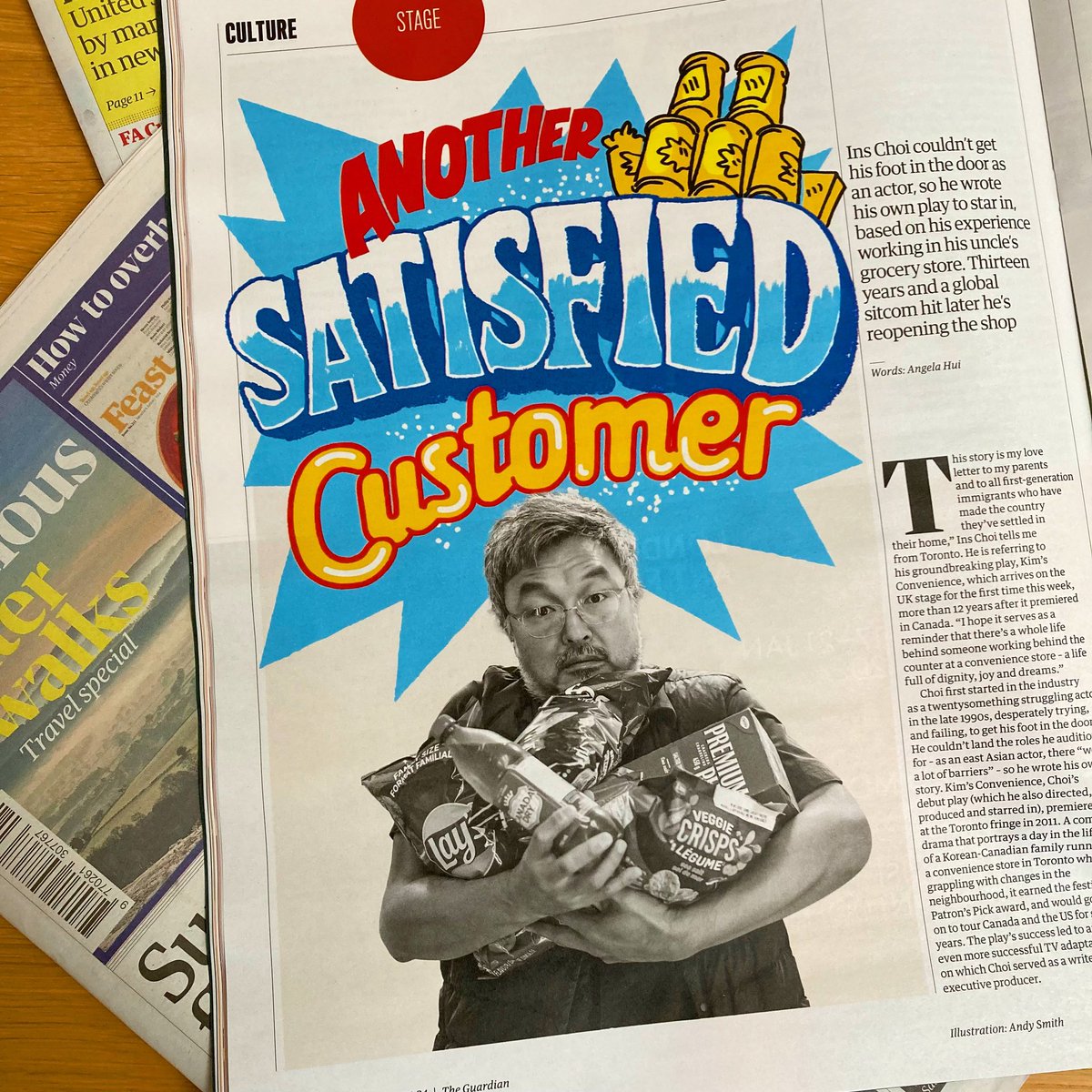 In todays <a href="/guardian/">The Guardian</a> some lettering for Kim’s Convenience