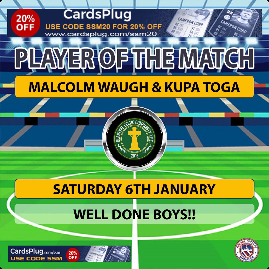 A Charity Match in Ayrshire today for our 2007’s against Cambusdoon FC for Young Lives v Cancer ⚽️

Well done to all the players who participated today and to our players of the match ⚽️