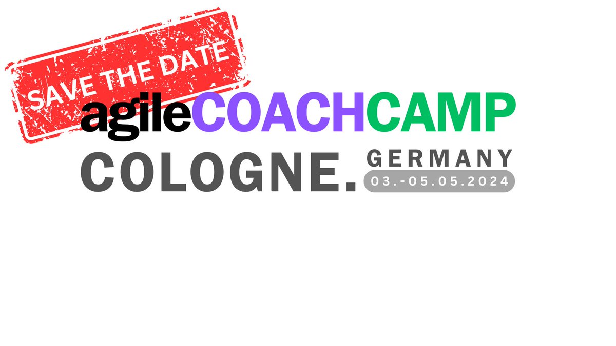 You fancy (1) growing through learning, (2) exchanging ideas and (3) having fun at the same time?

Together with other people in leadership roles, agile coaches, scrum masters, product owners ... ? WOW!

Then this might be for you:

agile COACH CAMP COLOGNE
03.-05.05.2024