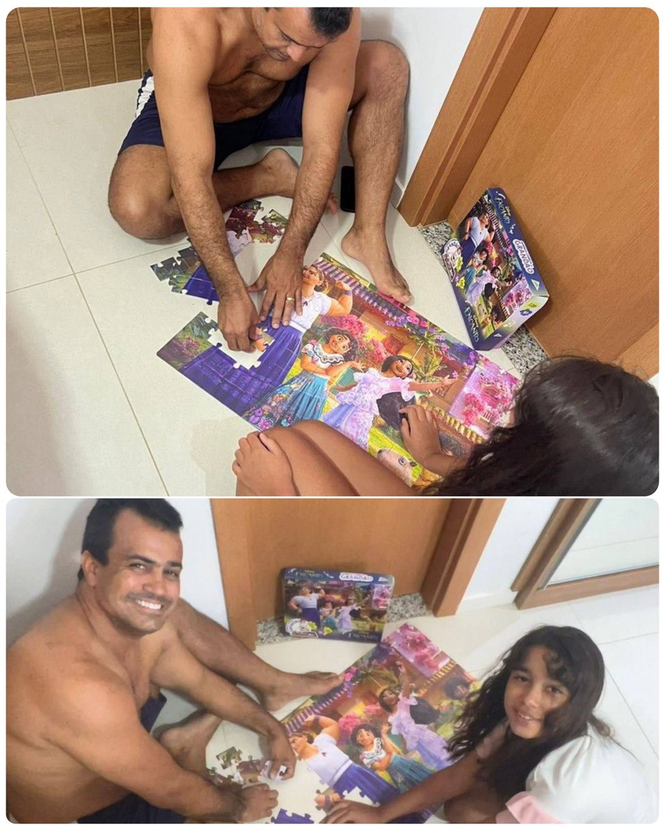 terencelessa's tweet photo. 🌟 Hoje, eu e Cecília passamos parte da manhã  montando um quebra-cabeça juntos. Foi um momento tão simples, mas incrivelmente especial. Neste mundo acelerado e dominado por telas, momentos assim nos lembram da importância de desacelerar e desfrutar de atividades que nos unem. 🧩 https://t.co/nfI0UpMqir