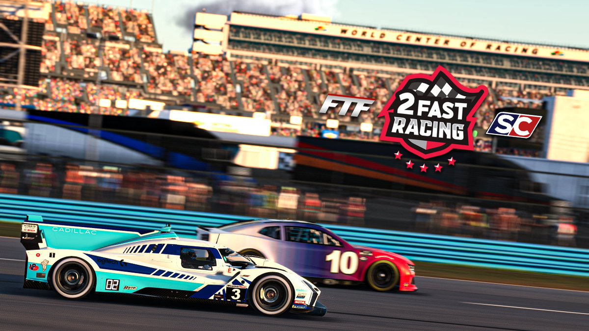 FTF_Racing's tweet photo. What if the 24 Hours of Daytona had a whole NASCAR class? Well, tonight, we find out (kind of) in a collaborative effort with @SimCARLeague in the 2.4 Hours of SimCAR, presented by 2Fast Racing!

60 teams will compete for 2.4 hours, LIVE on https://t.co/sPmx13Eodl at 8:15 pm ET! https://t.co/GQ9grKrAke