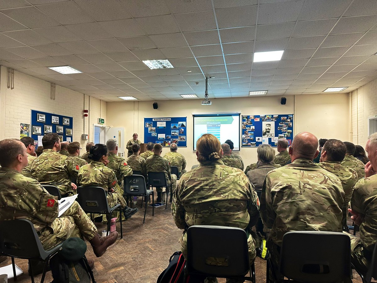 RPOC C-EM RSMI (@hqc_e_rsmi) on Twitter photo Great to join <a href="/GlosACF/">Gloucestershire Army Cadet Force</a> today for their adult training weekend, thank you asking me to come and present and thank you for all that you do to support your cadets and CFAVs 🫡
@ComdtGlosACF
@ColCadetsACF
<a href="/NationalACSMI/">National Army Cadet Command Sergeant Major</a>
<a href="/SO2Med_HQRC/">HQ Regional Command SO2 Medical Reserves Cadets</a> Great to join <a href="/GlosACF/">Gloucestershire Army Cadet Force</a> today for their adult training weekend, thank you asking me to come and present and thank you for all that you do to support your cadets and CFAVs 🫡
@ComdtGlosACF
@ColCadetsACF
<a href="/NationalACSMI/">National Army Cadet Command Sergeant Major</a>
<a href="/SO2Med_HQRC/">HQ Regional Command SO2 Medical Reserves Cadets</a>