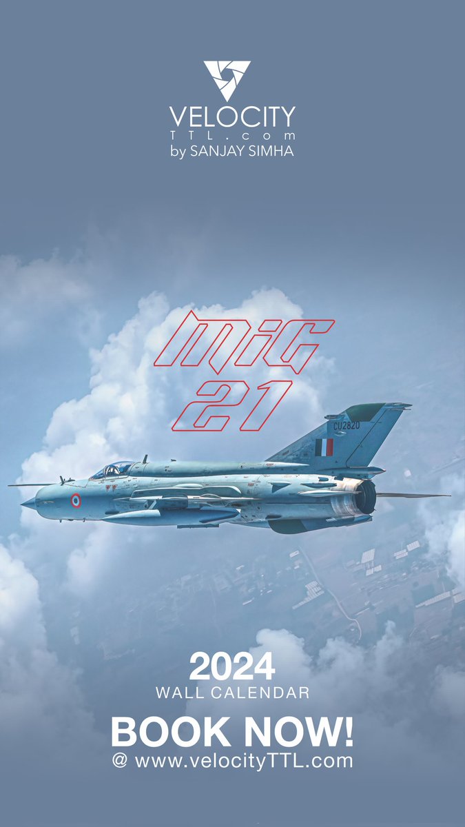 VelocityTTL's tweet photo. For some MiG-21 is a way of life and for all others - a fantasy. For me she is the reason I  drool over fighter jets. 

If you can relate to any of these emotions as you think of a MiG then order a copy of my wall calendar which ensures everyday is a MiG-21 Day! https://t.co/47MknOpa3z