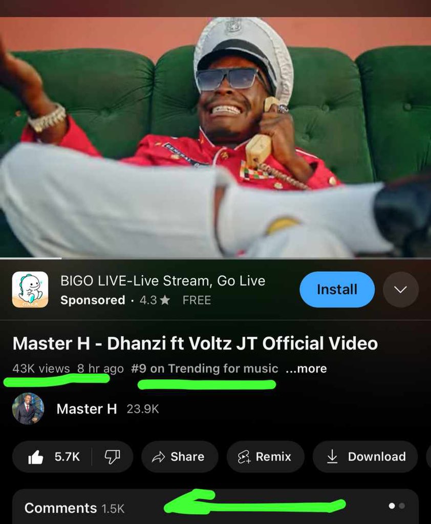 Thank you Zimbabwe for your Love ❤️ and support !!! 

We are now #9Trending  with 43k views in 8hrs👏🏾❤️🙏🏾

youtu.be/4p_lxxWIx1A?si…