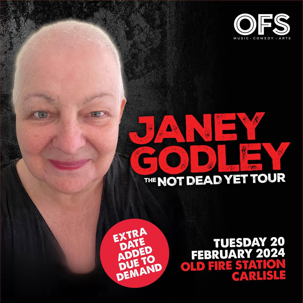 Second date added ofscarlisle.co.uk/event-janey-go…
