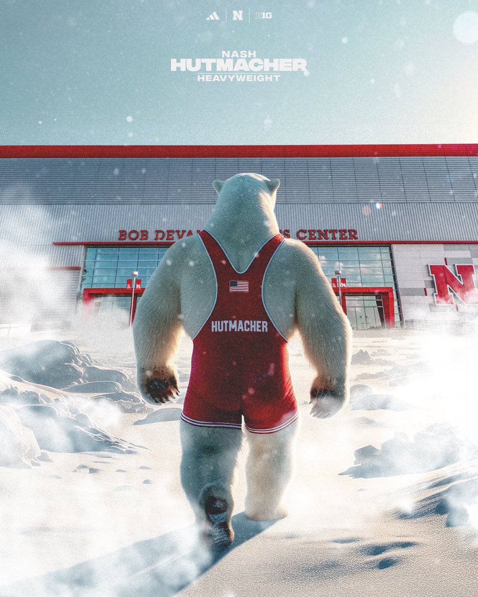 HuskerWrestling's tweet image. Polar bear sighting in Lincoln 👀