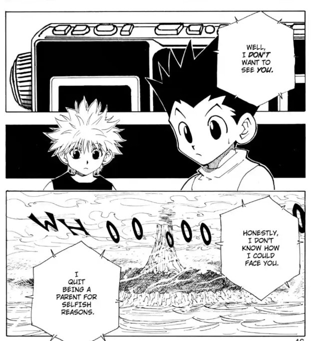 TopperGojo's tweet image. I appreciate his honesty but as someone who works with children and their parents this attitude is just hard to swallow for me, fiction or not haha. Ging is an asshole
#Hxh