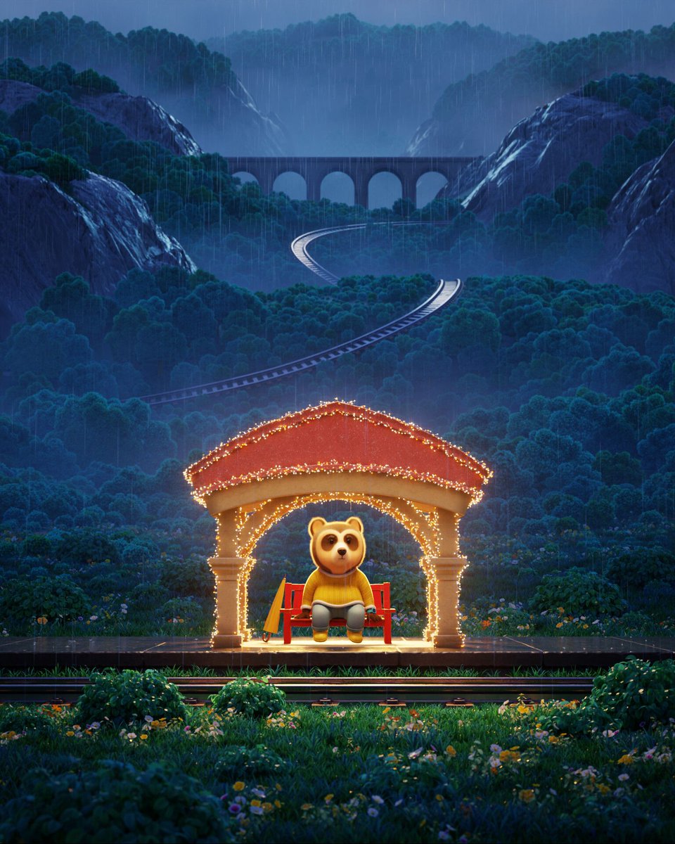 'Journey to Joy - A Cozy Christmas animation' by <a href="/delriofe/">Felipe Del Rio</a> blenderartists.org/t/journey-to-j… #b3d #blender3d #blenderart #blenderrender #blendercommunity