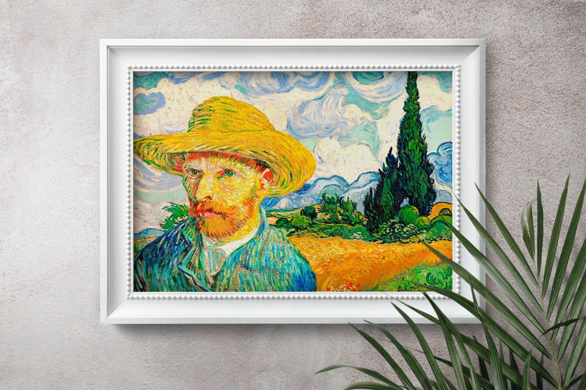 Van Gogh Self-Portrait with Straw Hat in front of Wheat Field with Cypresses post impressionism painting - wall art print poster

👉 etsy.me/3vqEGMu

#painting #wallart #print #poster #digitalart #art #artwork #ayearforart #buyintoart #buyart #vangogh #vangoghart #treeart