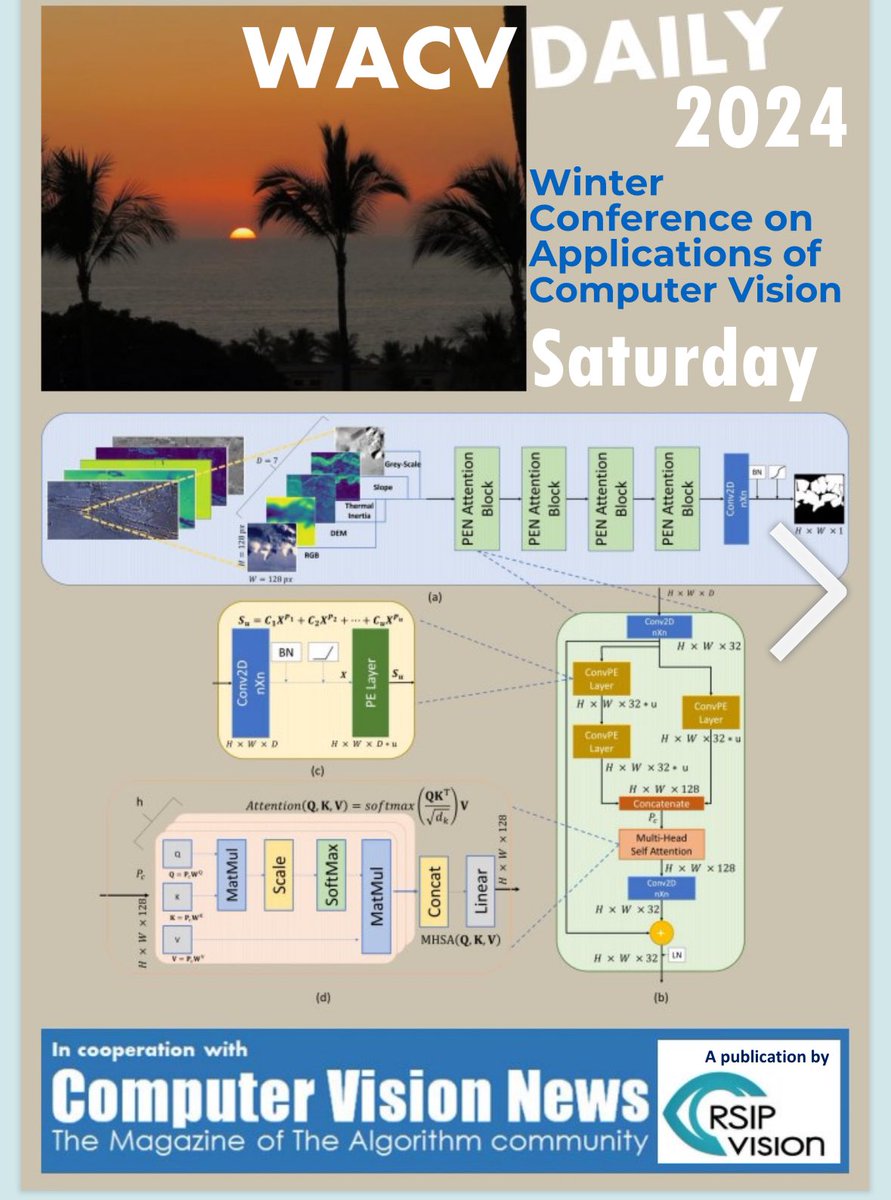 Hot off the presses: rsipvision.com/WACV2024-Satur… Good morning #WACV2024!