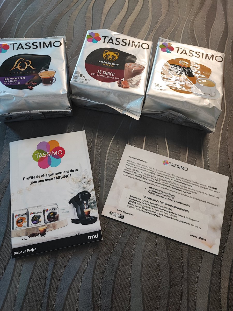 Nathali80130804's tweet photo. Merci @trnd_fr
@tassimo une excellente expérience gustative à venir
#TassimoBreak
#Tassimo
#Trndfrance
#trnd
#boisson #chaude
#défi #gourmand
#saveur #Intense
#détente #arôme #dégustation
#Expérience #gustative #unique
#partenariatnonrémunéré
#produitoffertparlamarque https://t.co/0mcyWuilEK