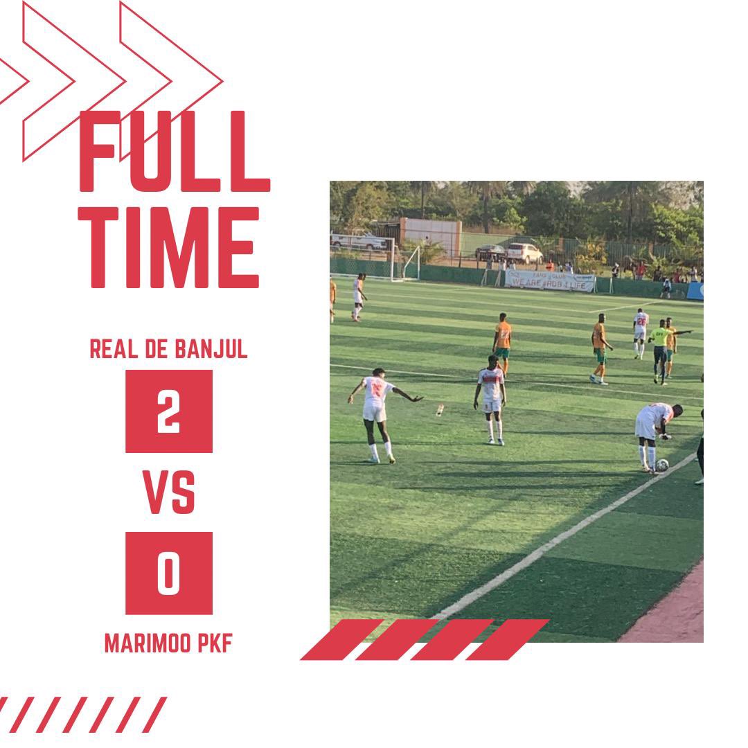 RealDeBanjulFC's tweet photo. FULL-TIME. Ousman Kujabiβs brace inspired the City Boys to a fifth straight victory at LYDSA and increased the Champions lead at the top to six points.
#rdbmar #matchday #gffleague #lydsa #cityboys https://t.co/Qc8AnT10gl