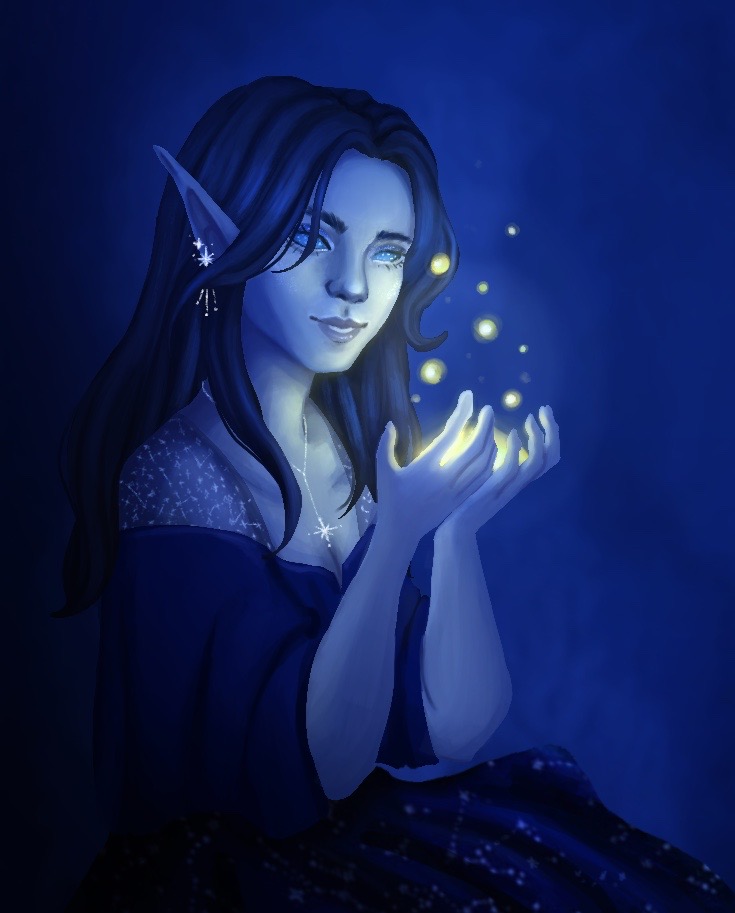 WeirdReece's tweet photo. 🌟One of my players DnD character, beautiful Astral Elf with  a cosmic theme who was a blast to draw :))! 🌟
-
 #dnd #Astralelf https://t.co/TuVkB30lzH