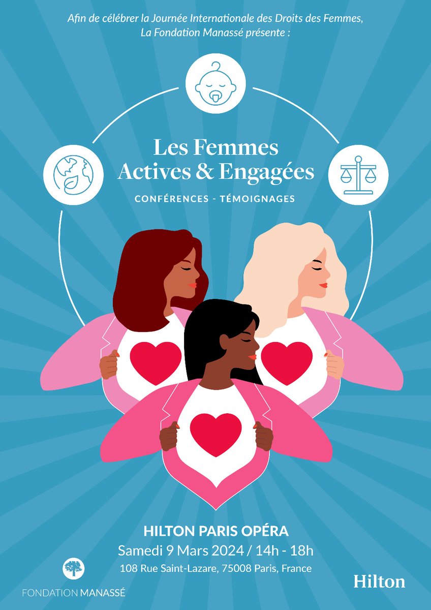 fondationmanass's tweet photo. La Fondation Manassé à l'honneur de vous retrouver le samedi 9 mars 2024, à l'occasion de la Journée Internationale des Droits des Femmes pour mettre à l'honneur "Les Femmes Actives &amp; Engagées". Retrouver toutes les infos sur le lien ci-dessous !
https://t.co/r1nJrO0Zwm
#jidf2024 https://t.co/vflPQIm5Tt
