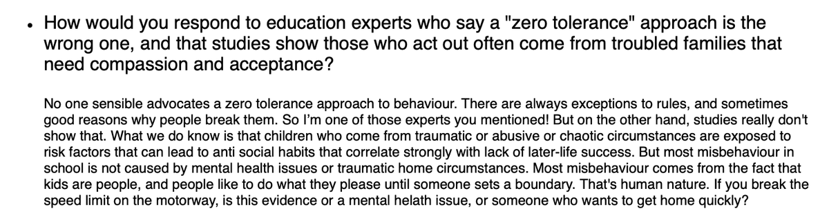 tombennett71's tweet photo. Hi @Independent, I urgently need a correction and printed retraction from you. I'm seriously professionally misrepresented in this article you published. I have *never* advocated zero tolerance approaches. 

What I sent you, versus what you published. Please let me know when you've done this. https://t.co/4wcvCrwz5f
