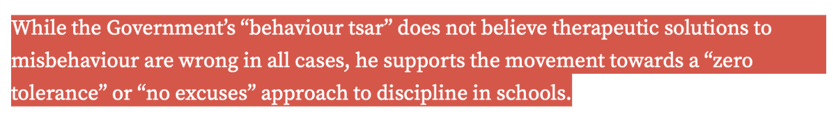 Hi @Independent, I urgently need a correction and printed retraction from you. I'm seriously professionally misrepresented in this article you published. I have *never* advocated zero tolerance approaches. What I sent you, versus what you published. Please let me know when…