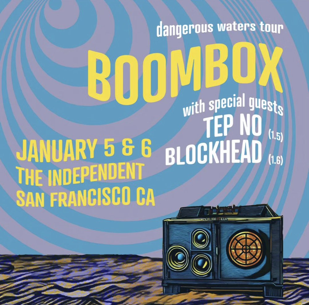 San Francisco! I'm playing tonight at the Independent with Boombox. I got on around 9ish. Come through!