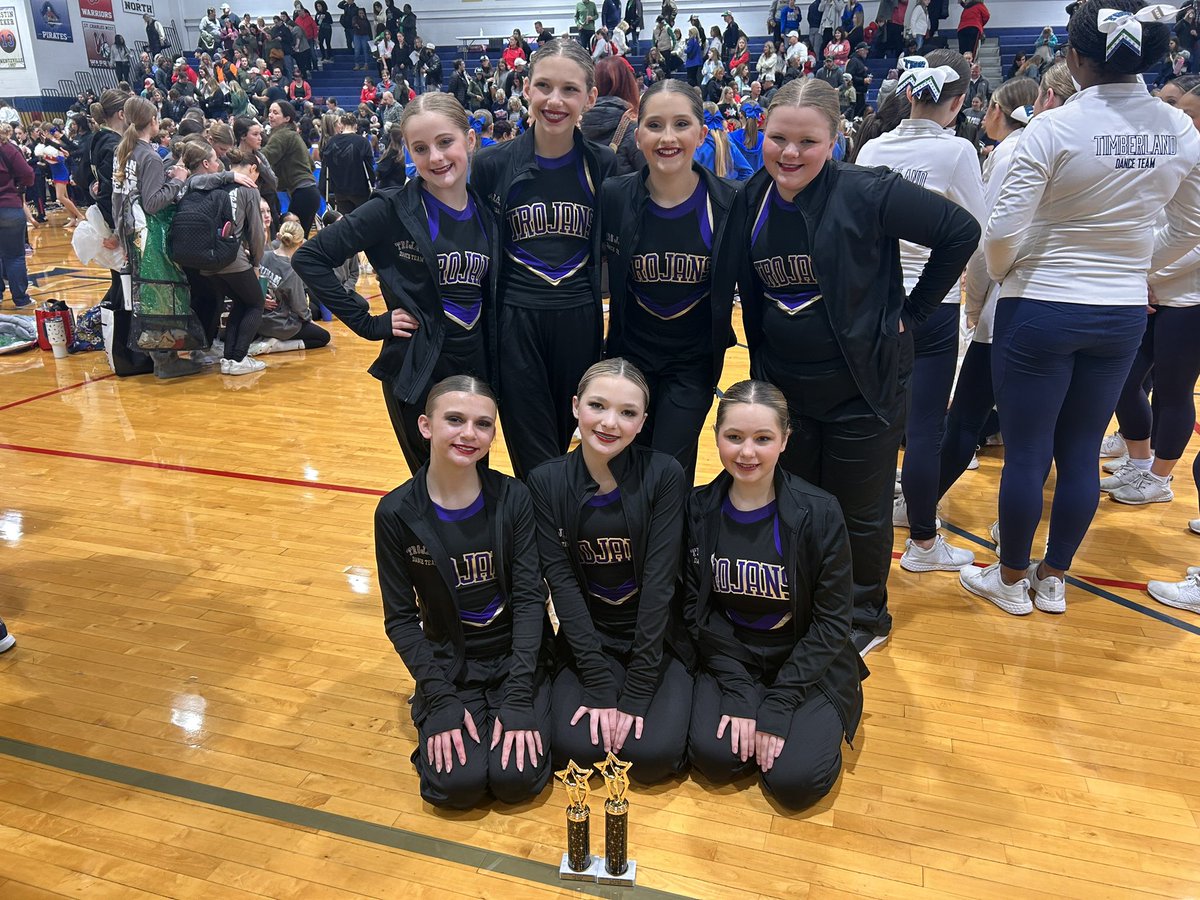 tms_dance's tweet photo. What a great day! We completed our first ever competition and placed 2nd in hip hop and 6th in Pom! 💛💜 https://t.co/ftnTX7mr4i