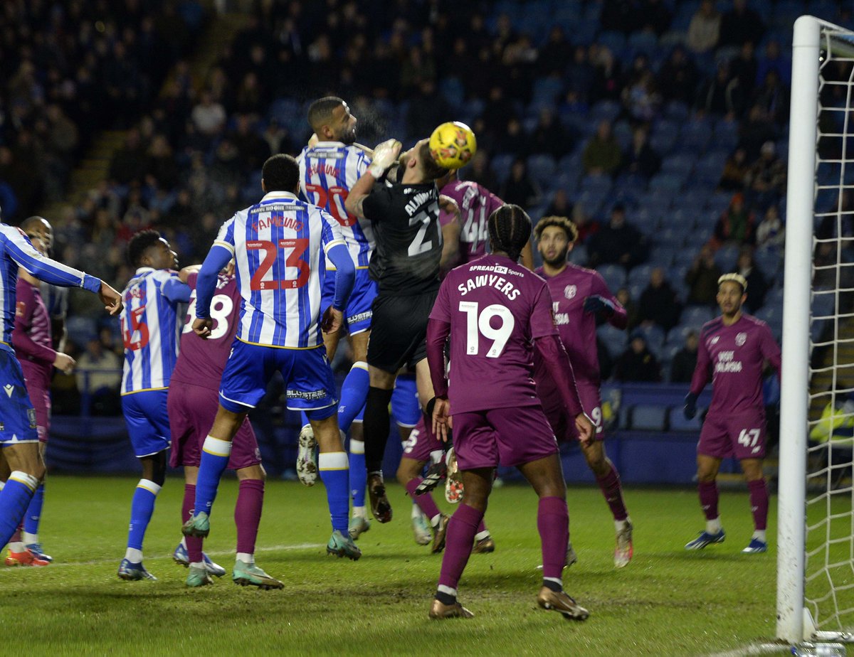 📸Ihiekwe's goal a brave header from a corner under pressure... Moments before this, Valentin forced a terrific save from Alnwick after a pacey burst down the right to win the corner Wednesday looking a threat with every attack here... #SHWCAR