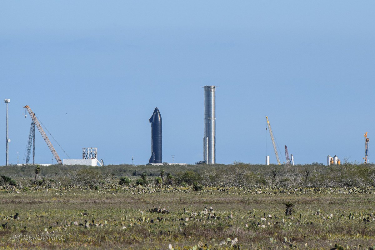 mgsbrowning's tweet photo. S30 and B12 at Massey’s with some Nilgai in the foreground on the second pic.
Jan 5, 2024
#SpaceX #Starbase #Masseys #Ship30 #Booster12 https://t.co/HdlLfcwmwT