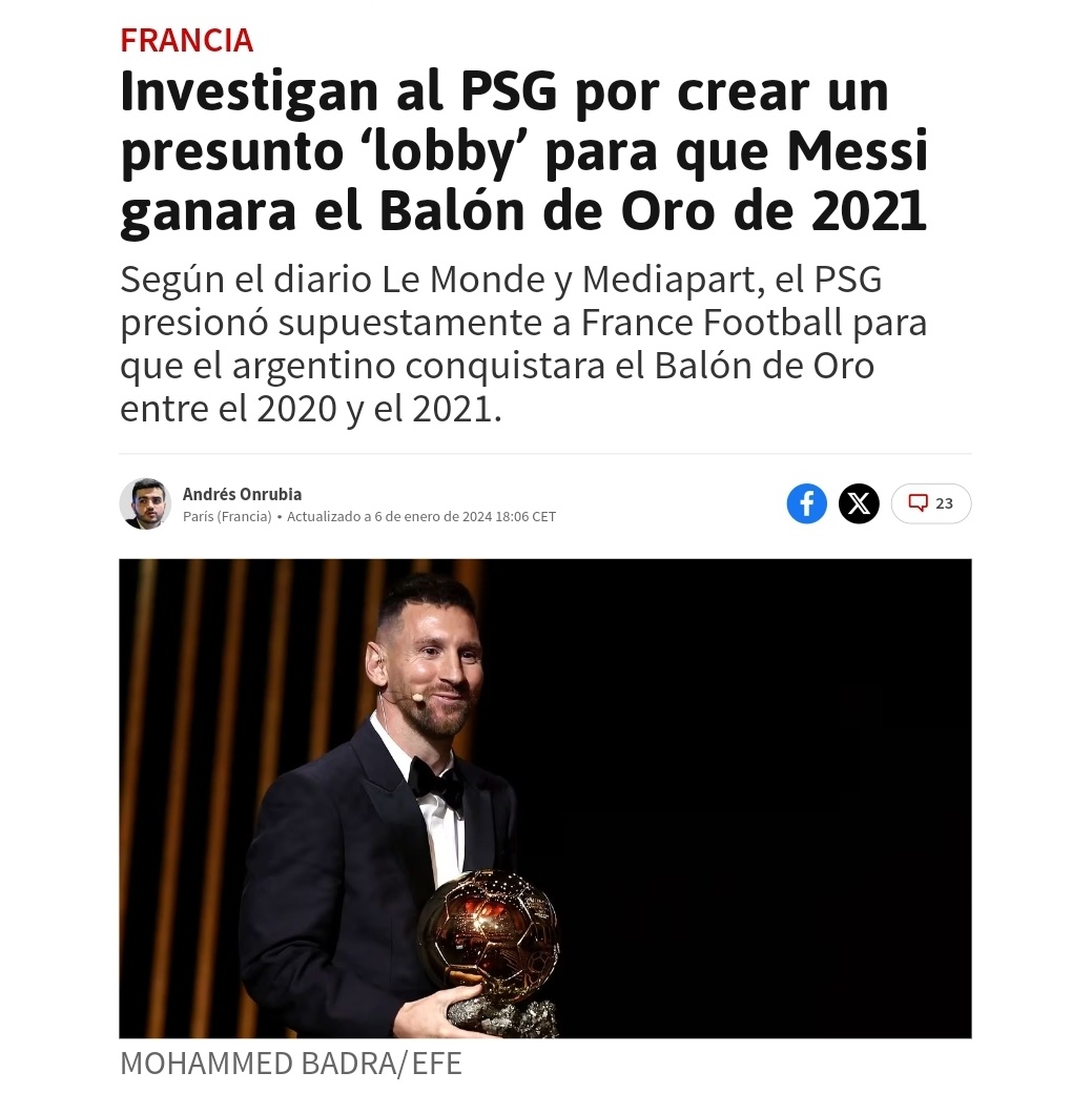 daguitovaldes's tweet photo. Que salga este tipo de noticias es, cuando menos, preocupante.

Y no lo digo por el premio en sí mismo, y ni siquiera por los protagonistas (soy indiferente a eso), lo digo porque es, presuntamente, una prueba más de que este deporte está siendo manipulado en todos los niveles. https://t.co/KELvKoksiZ