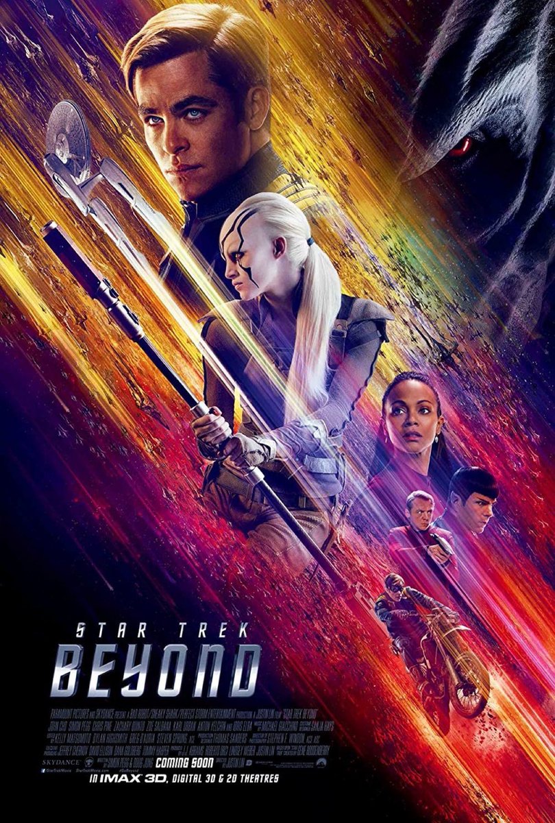 SaveRedlandLibr's tweet photo. 6:40pm TODAY on #E4
The 2016 #SciFi film🎥 “Star Trek Beyond” directed by #JustinLin and written by Simon Pegg & #DougJung
Based on #GeneRoddenberry’s 1966-69 TV📺series “Star Trek”
🌟#ChrisPine #ZacharyQuinto #KarlUrban #ZoeSaldana #SimonPegg #JohnCho #AntonYelchin https://t.co/fdF8ebIFZi