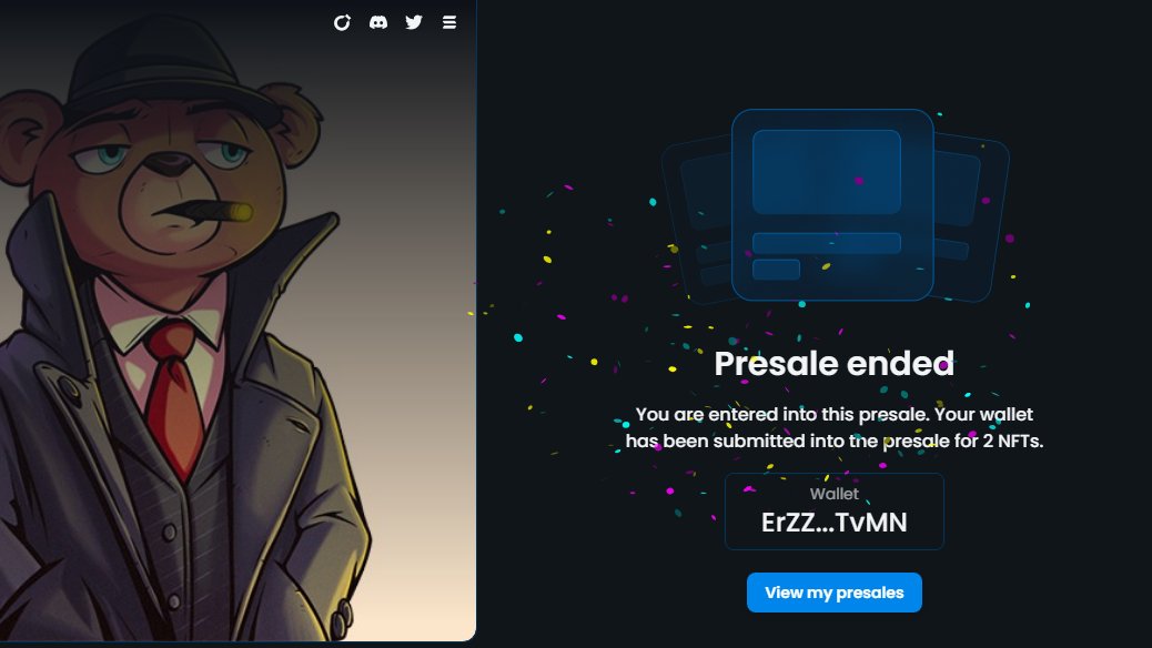 KratuSinners just got the biggest allocation of 115 Presale spots to <a href="/playteddies/">Teddies</a> and sold out in 5 secs with only 540 ppl in. Bullish yet?