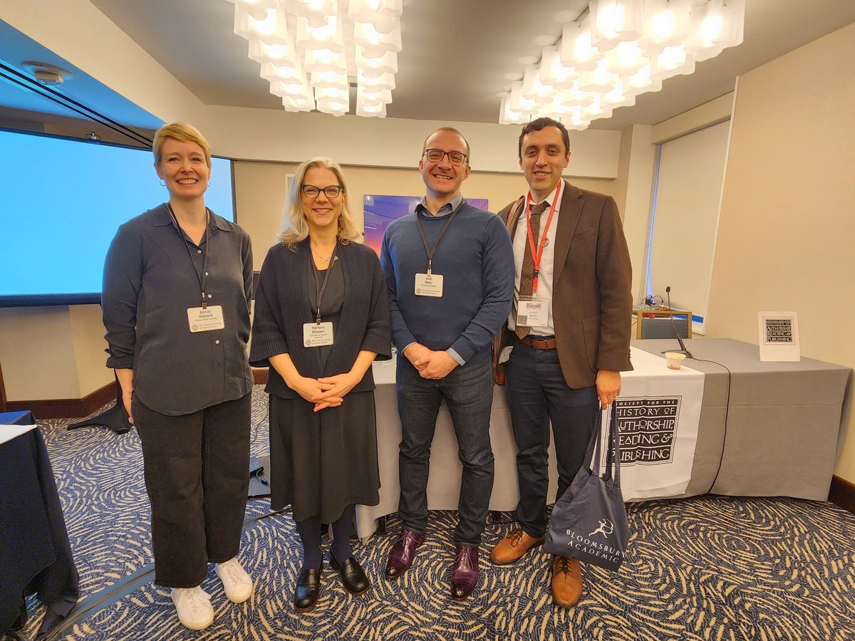 SHARPatAHA's tweet photo. Thanks to all of our great panelists who made "Intersections of American Religious Studies and Book History" such a great panel! #aha2024 #aha24 https://t.co/pugu8ofJuf