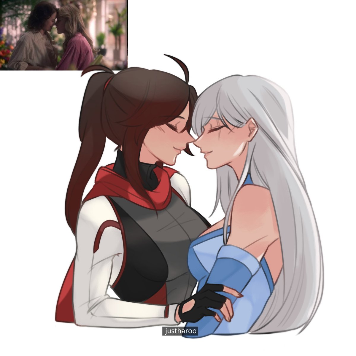 justHaroo's tweet photo. They're perfectly splendid 🥹
#rwby #whiterose #rubyrose #weissschnee #rwbyxjl #blymanor #greenlightrwbyvolume10 #yuri https://t.co/XaaN2hsiWI