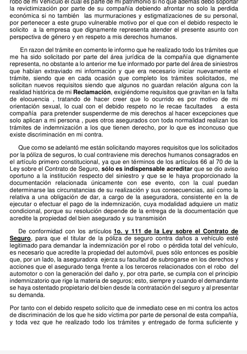 COPNNAY's tweet photo. Me llamo Lalo @BBVA_Mex me discriminan por ser Transexual y no me quieren pagar el Robo Total de mi Vehículo le escribi al Presidente de la Aseguradora y no me contesta auxilio @apoyolgbt @CasaFridaLGBT @scjn  #BBVADISCRIMA https://t.co/WE7qF2DgjK