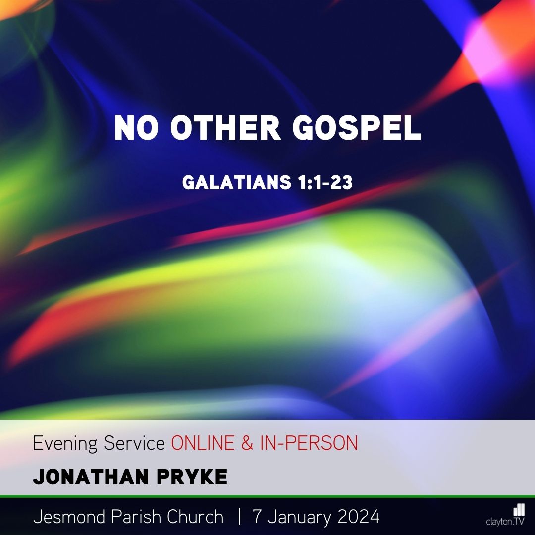 This time tomorrow, Jonathan Pryke will be preaching from Galatians 1:1-10!

If we teach a distorted gospel, then we deserve to be back under the curse. Jonathan Pryke explores how the utmost seriousness of this issue cannot be overstated.

Join us here: clayton.tv/new/0i0/10343/