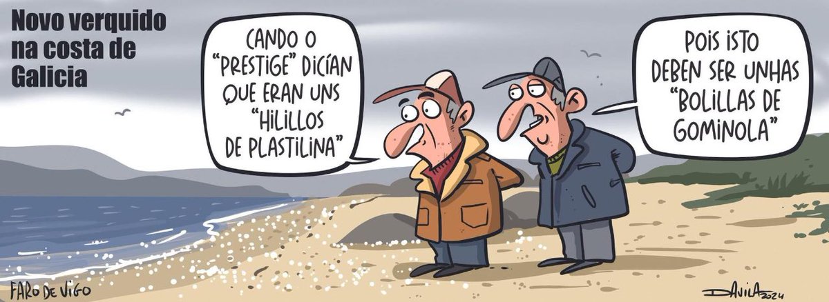Nova catástrofe nas costas #humorgalego #humor #davila #obichero