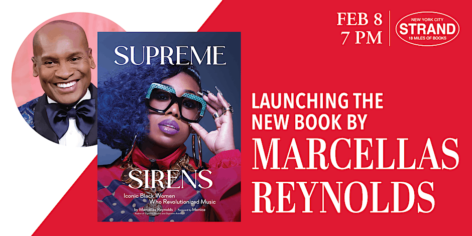 book_supreme's tweet photo. Hey, NEW YORK! Save the date! Thursday, February 8th, at 7:00 pm, Marcellas Reynolds (me!) will be celebrating the release of his newest book, SUPREME SIRENS, at @strandbookstore. SIRENS is available for preorder now. https://t.co/FALdvqN14f https://t.co/e2rvxBsxmH