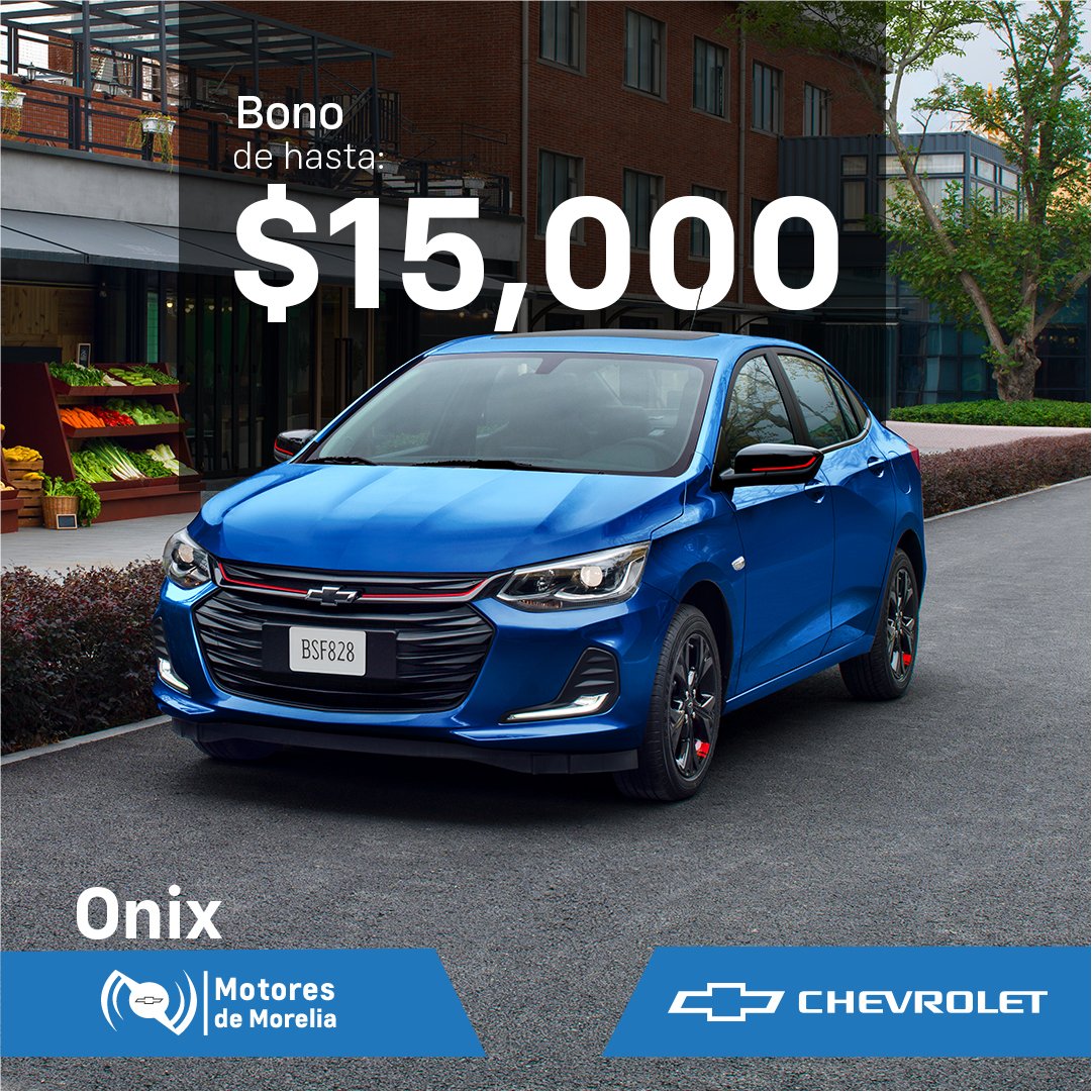 Maneja el diseño deportivo de un Chevrolet Onixcon mensualidades desde $4,899 y 1 año de seguro sin costo ¡Aprovecha! #Chevrolet #Onix #Morelia #Turbo