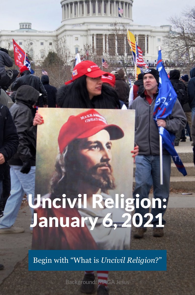 This is the 3rd anniv of the attack on the US Capitol—visit a site co-developed by REL and <a href="/amhistorymuseum/">National Museum of American History</a>, with scholars of religion commenting on the events of that day. It was co-directed by Prof. <a href="/MichaelJAltman/">Mike Altman</a> our MA students created the site. 

uncivilreligion.org/home/index