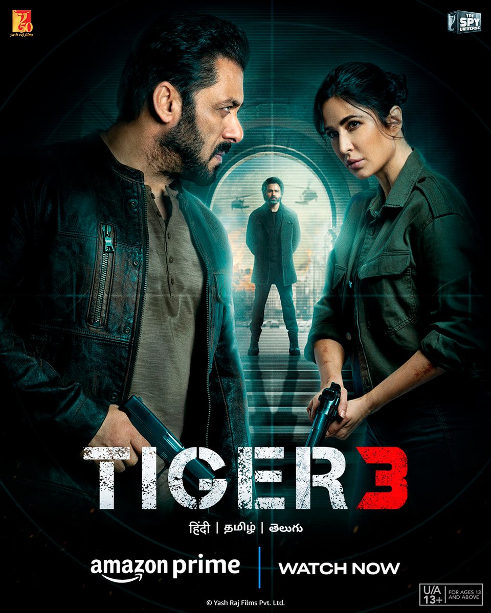 Locked, loaded and ready! 📷 Aa raha hai Tiger…
#Tiger3OnPrime, watch now only on <a href="/PrimeVideoIN/">prime video IN</a>

#KatrinaKaif | <a href="/emraanhashmi/">Emraan Hashmi</a> | #ManeeshSharma | <a href="/yrf/">Yash Raj Films</a>