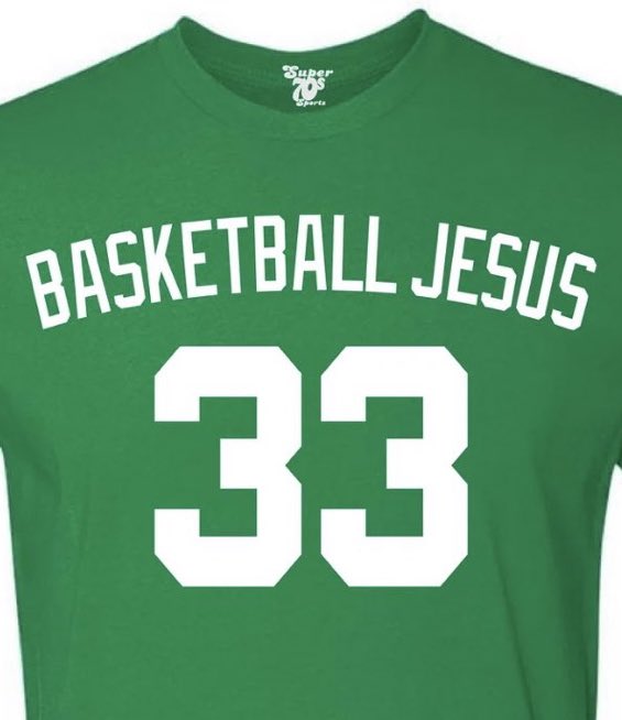 Every Sunday Larry Bird would take confessions from those who had sinned against the game of basketball.

👉 super70ssportsstore.com/products/baske…