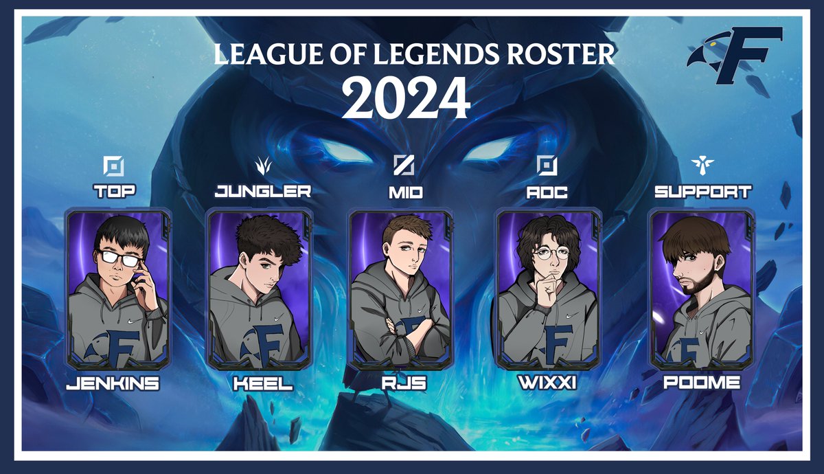 Fisher Esports (@fisher_esports) on Twitter photo It's a new era for Fisher League of Legends!😈
👤 <a href="/BobjenkinsLoL/">Jenkins</a>
👤 @Keel7lol
👤 @rjsdndgod
👤 <a href="/Wixxi/">Wixxi</a>
👤 <a href="/poomelol/">DSG poome</a>
Coach: <a href="/FC_CoachDrake/">Drake Newsome</a>
Ast. Coach: <a href="/DragonminkimLOL/">Dragonminkim</a> It's a new era for Fisher League of Legends!😈
👤 <a href="/BobjenkinsLoL/">Jenkins</a>
👤 @Keel7lol
👤 @rjsdndgod
👤 <a href="/Wixxi/">Wixxi</a>
👤 <a href="/poomelol/">DSG poome</a>
Coach: <a href="/FC_CoachDrake/">Drake Newsome</a>
Ast. Coach: <a href="/DragonminkimLOL/">Dragonminkim</a>