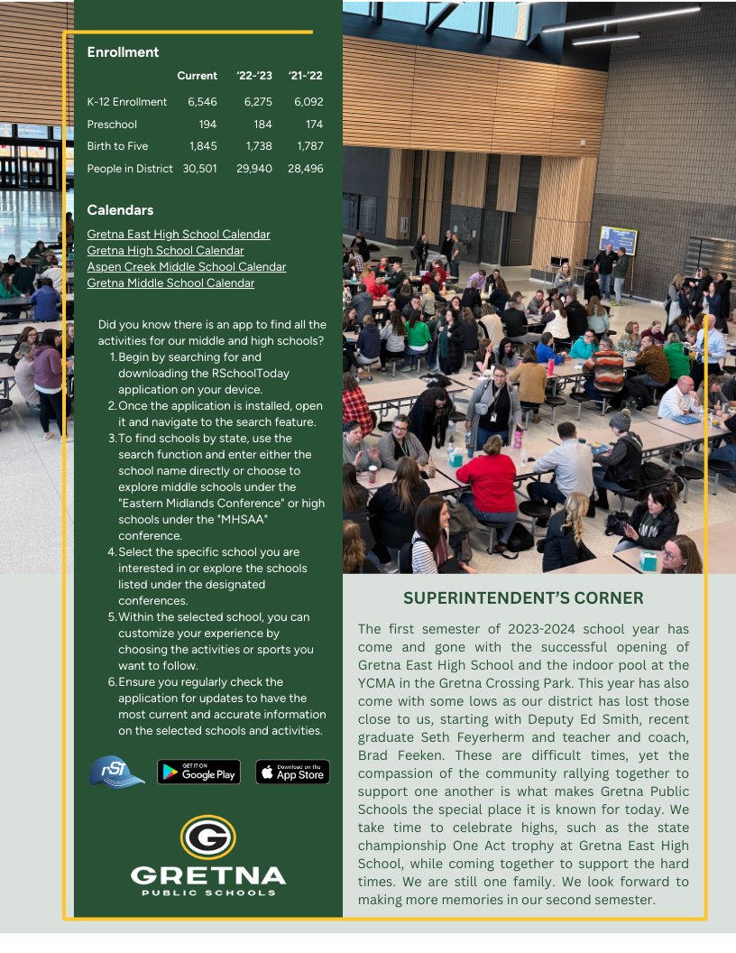 We're thrilled to share a significant update with you – the launch of our brand-new Gretna Public Schools Newsletter! 
drive.google.com/file/d/14fVOyE…
