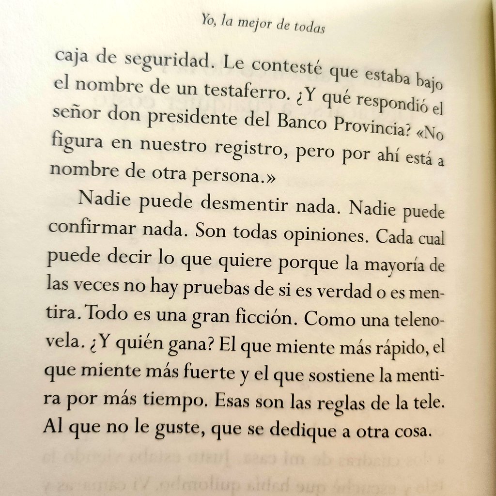 Silvia Süller y una masterclass en fake news que incluye a Guillermo Francos. Ser mediático es esto. De su libro "Yo, la mejor de todas".