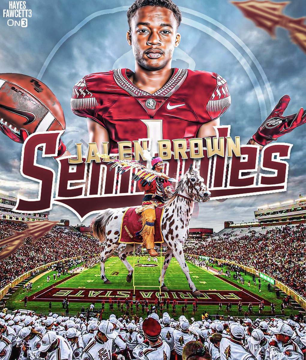 Hayesfawcett3's tweet image. BREAKING: Former LSU WR Jalen Brown has Committed to Florida State, he tells @on3sports

The 6’2 180 WR was ranked as a Top 80 Recruit in the 2023 On3 Industry Rankings

Will have 4 years of eligibility remaining 

on3.com/news/jalen-bro…
