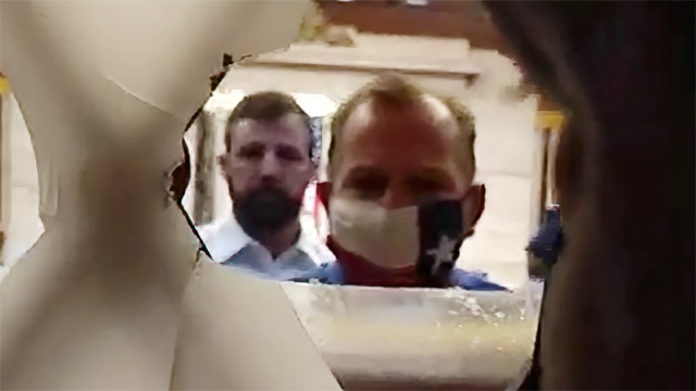 randyslovacek's tweet photo. Video Shows GOP House Members Trying To Reason With Rioters https://t.co/KCamLFg5Gn #News #Capitolinvasion https://t.co/OvGuB7VV6H