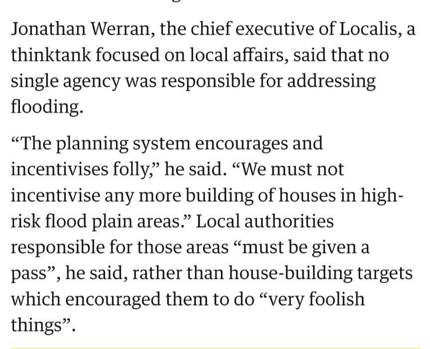 🗞️ 💦@jonathanwerran comments on iniquities of local flood defences in @ObserverUK 👉 whttps://www.theguardian.com/uk-news/2024/jan/06/charity-criticises-crazy-rules-for-flood-defence-funding-in-england-and-wales?CMP=Share_AndroidApp_Other