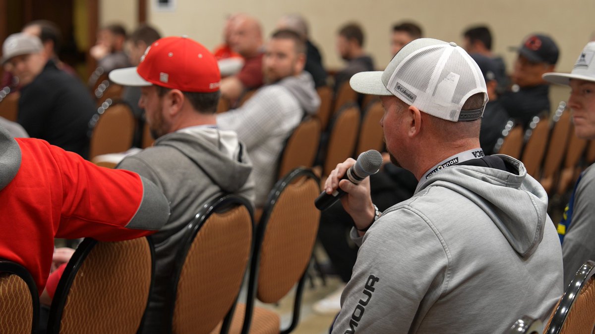 🔥 Day 1 of @ABCA1945 Q&A stage has been on fire! Featuring main stage speakers discussing: 📸 Infield techniques - @turntwo17 📸 Hitting strategies - @eversonbaseball 📸 Elite team culture - @LSUCoachJ ...& more! Join us for in-depth Q&A on all the main stage topics.