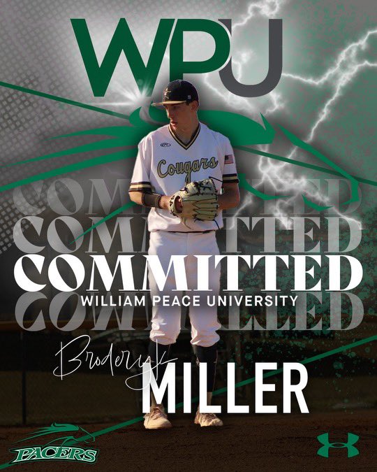 I am excited to announce my commitment to William Peace to continue my academic and athletic career! I can not express how grateful I am to my family for their endless support. I would also like to thank Coach Ellsworth and the WPU staff for the opportunity to come compete!
