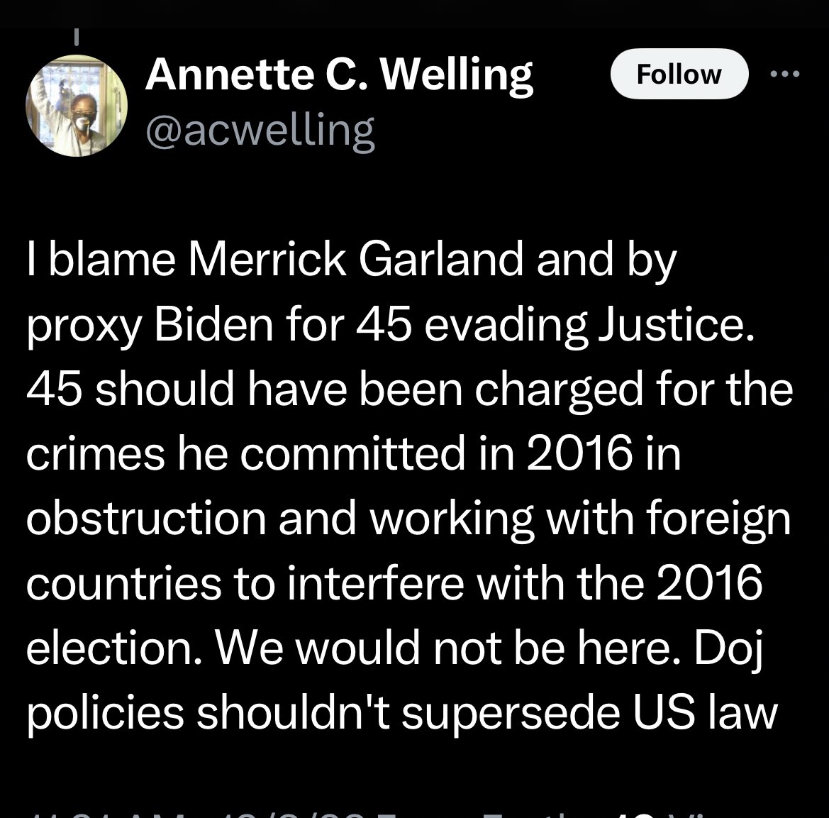 BadGarlandTakes's tweet image. “DOJ policies should not supercede US law.” 

#TheBlameGame