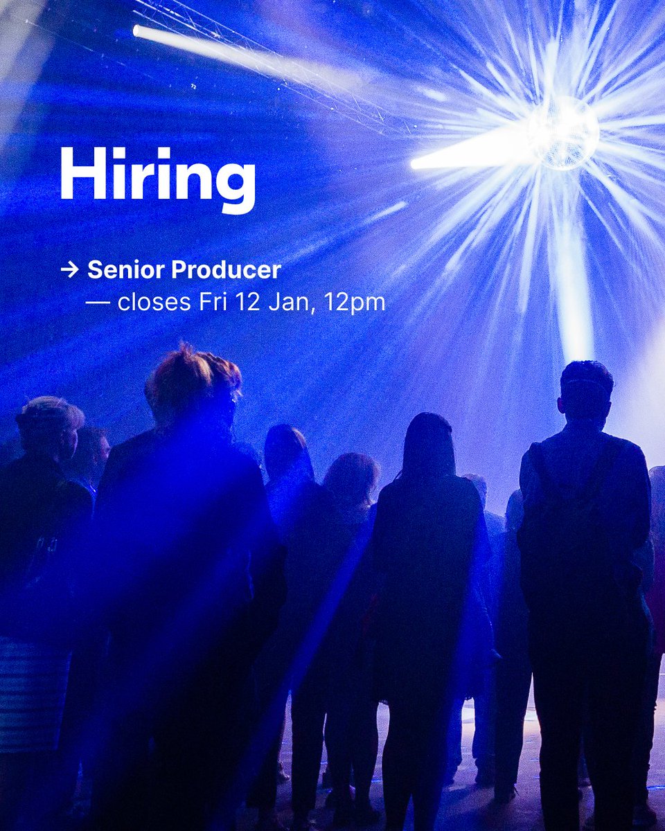 TRPlymouth's tweet photo. We're hiring! 👋

We're looking for a Senior Producer to play a key role in our Leadership Team, and be responsible for the coordination and line producing of our productions and artistic projects. 

Apply by next Fri (12 Jan): https://t.co/8HRy6a8H4Q https://t.co/5yEitdGqI1